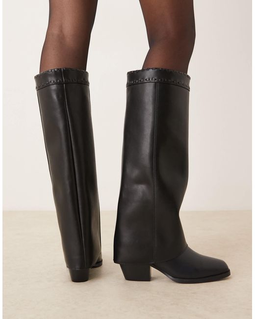 Raid Natural Tierney Foldover Knee Boots