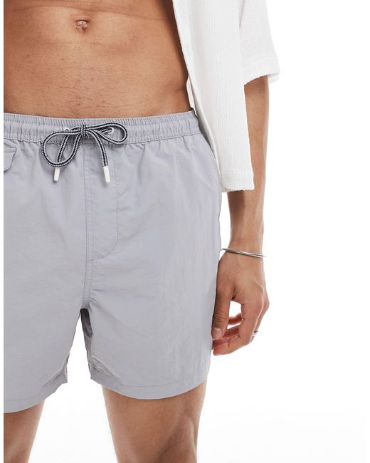 Brave Soul White Swim Shorts for men
