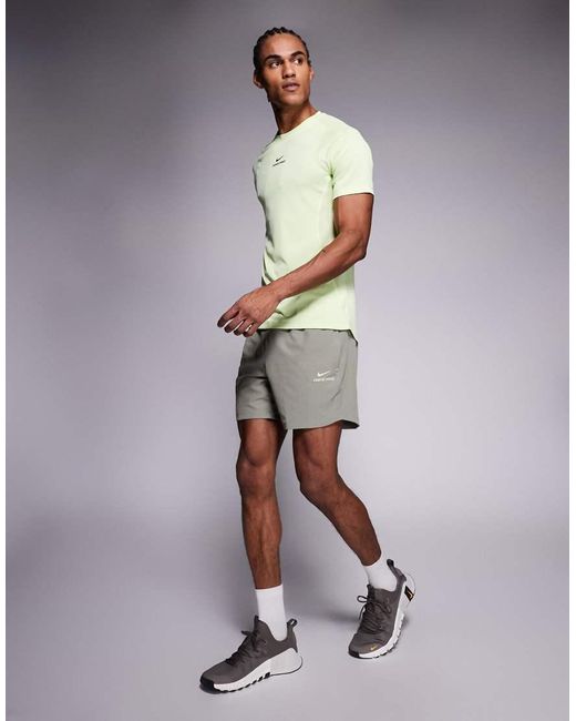 Nike Gray Pro Muscle Fit Top for men