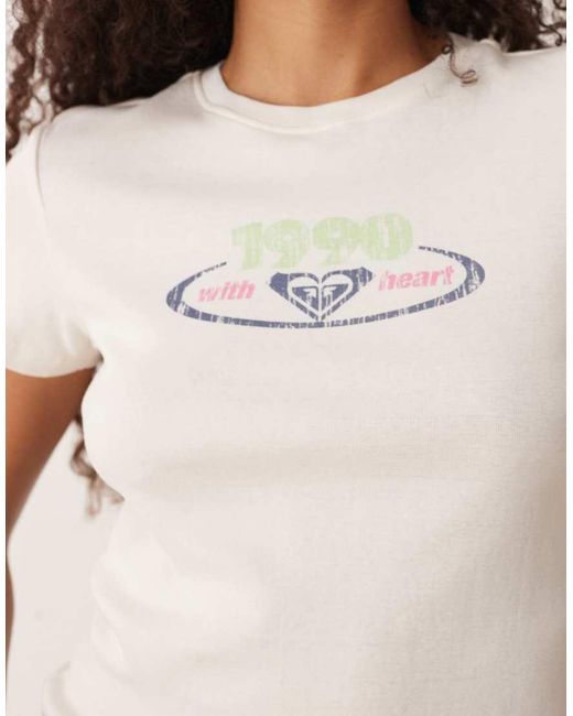 Roxy Brown Beach Love Cropped T-Shirt