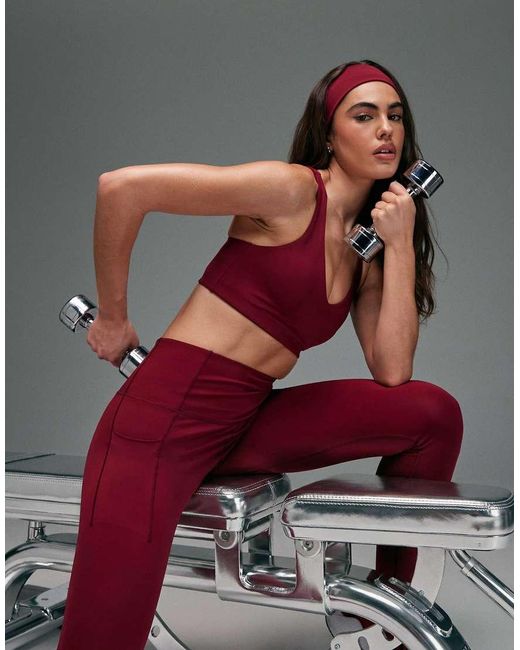 4505 Pink Active Push Up Medium Support Sports Bra