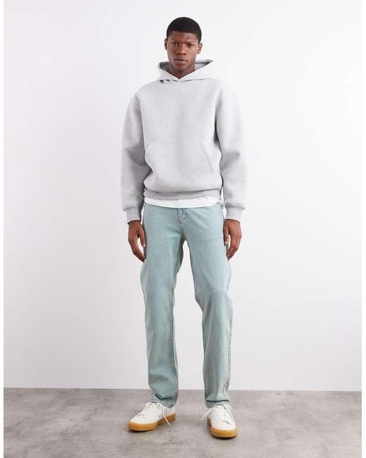 ASOS White Heavyweight Relaxed Hoodie for men