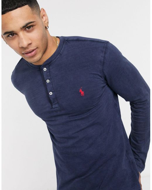 Ralph lauren long sleeve henley cheap