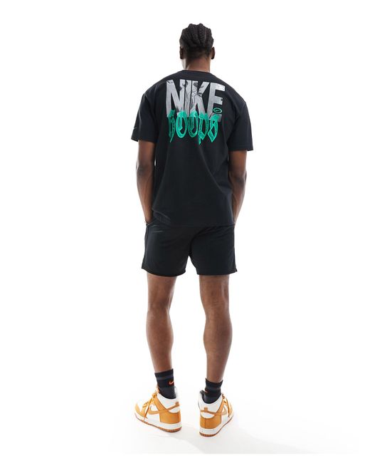 Nike basketball - t-shirt nera con grafica sul retro di Nike Football in Green da Uomo
