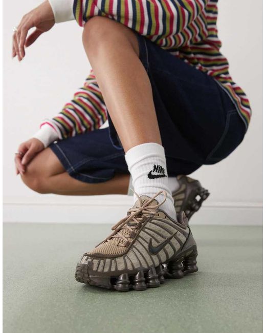 Nike Brown Shox Tl Trainers