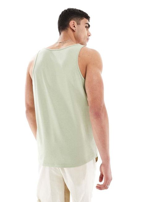 Canotta di ASOS in Green da Uomo