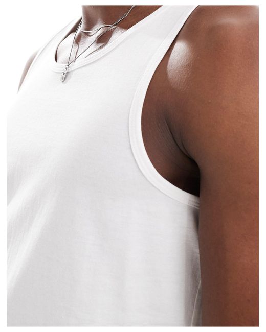 Another Influence White 2 Pack Classic Vests for men