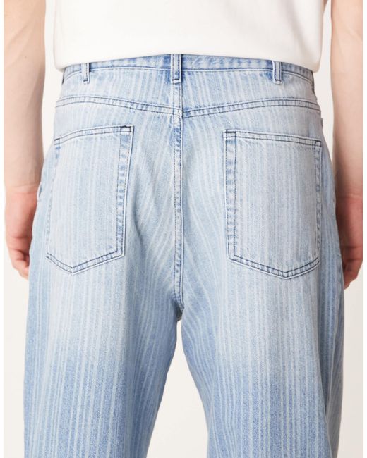 ASOS – schmal zulaufende relaxed-fit-jeans in Blue für Herren