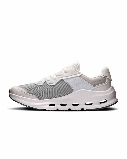On Shoes White Cloudnova Rift Lifestyle Trainer