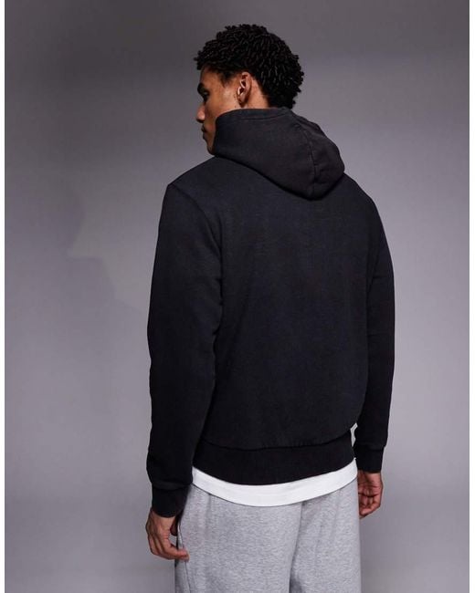 ADPT Blue Oversized Hoodie With Star Logo for men