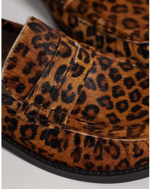 Walk London Brown Dawn Saddle Loafer