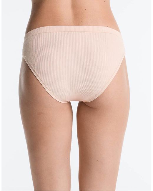 Oysho White 3 Rib Cotton Classic Briefs