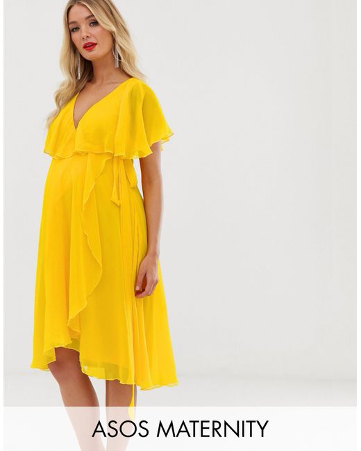 asos maternity cape dress