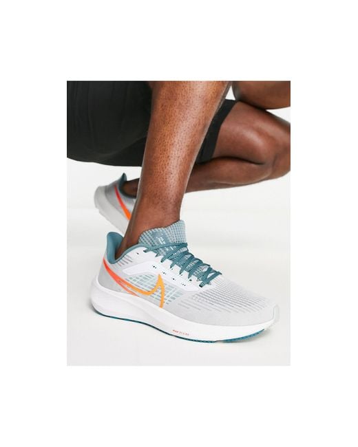 Air zoom pegasus 39 - sneakers grigie e arancioniNike in Gomma da Uomo  colore Grigio | Lyst