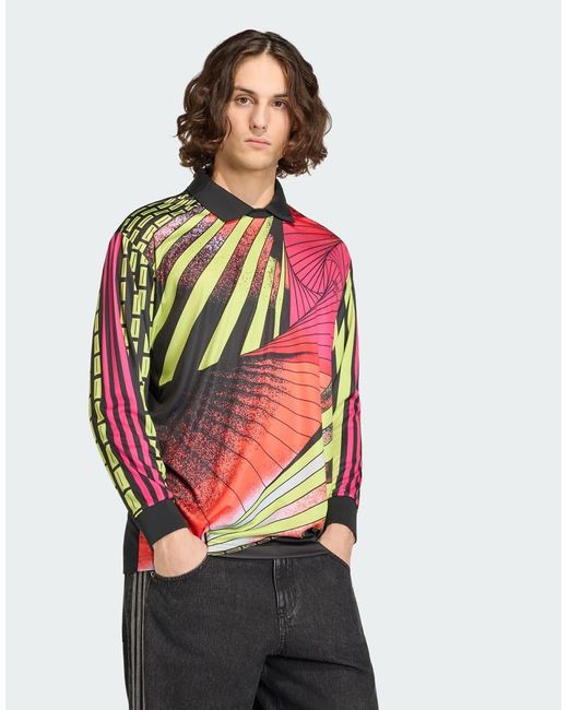 Adidas Originals Red Archive Loose Goalkeeper Jersey for men