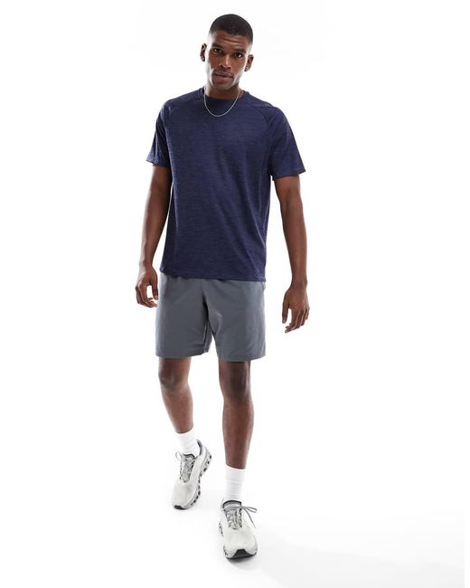 Under Armour Blue Tech Textured T-Shirt for men