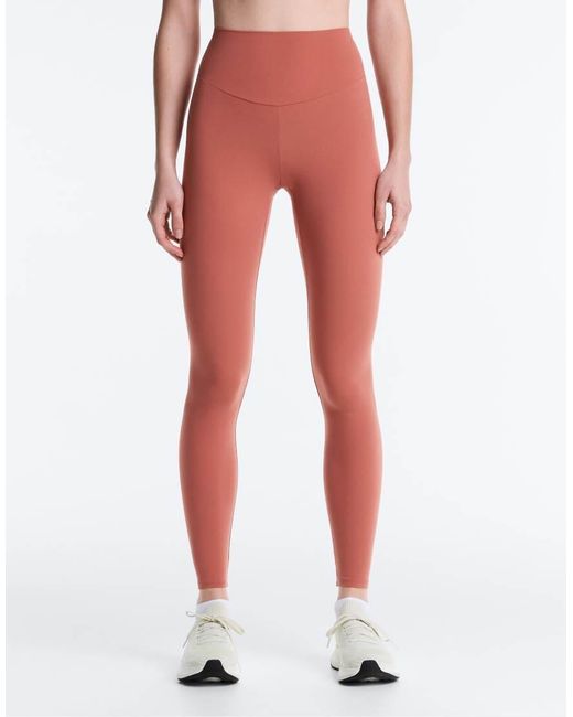 Oysho Red Comfortlux High-rise Ankle-length leggings