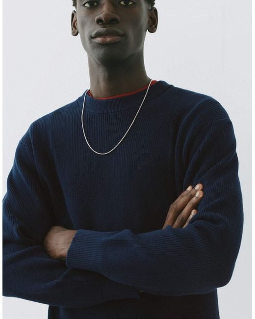 Pull basique Pull&Bear pour homme en coloris Blue