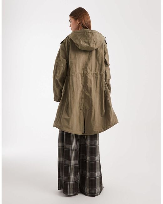 ASOS Green Oversized Parka Jacket
