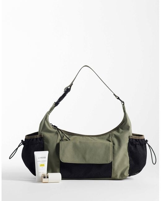 Weekday Green – handtasche aus netzstoff