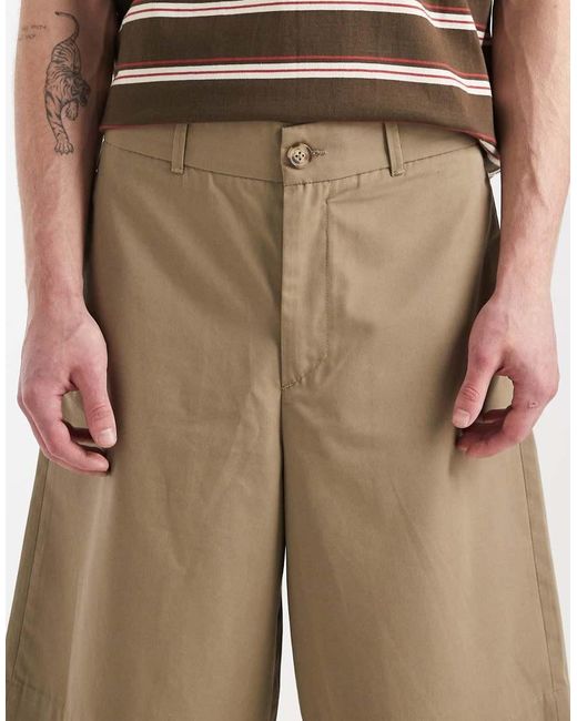 Redefined Rebel Natural Damian baggy Shorts for men