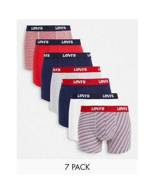 Levi's – bunte unterhosen im 7er-geschenkset in Multicolor für Herren