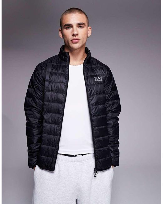 EA7 Blue Armani Light Padded Jacket for men