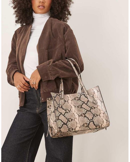 ASOS Brown Boxy Tote Bag