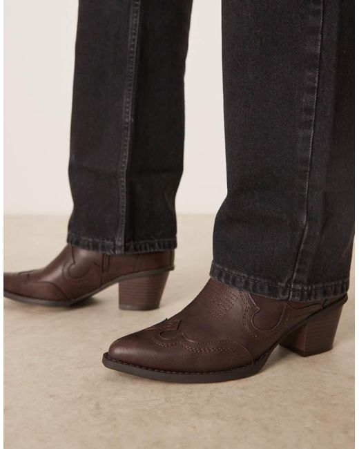 ASOS Black Western Chelsea Boots for men