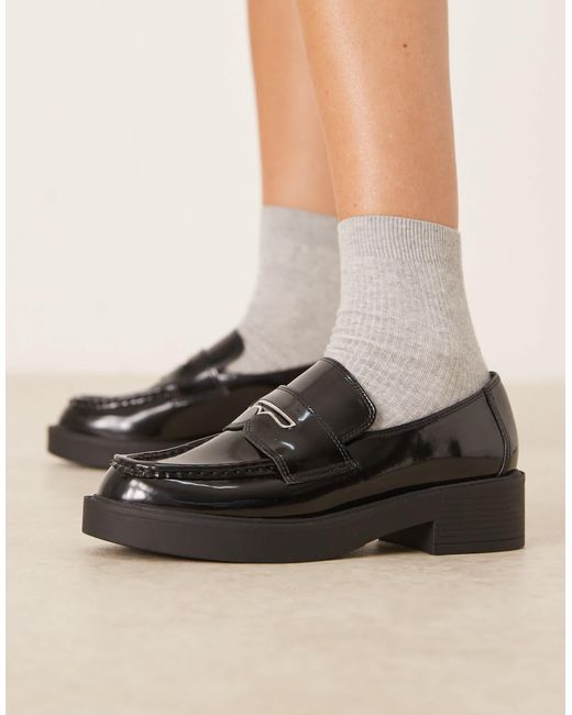 ASOS Black – merit – loafer