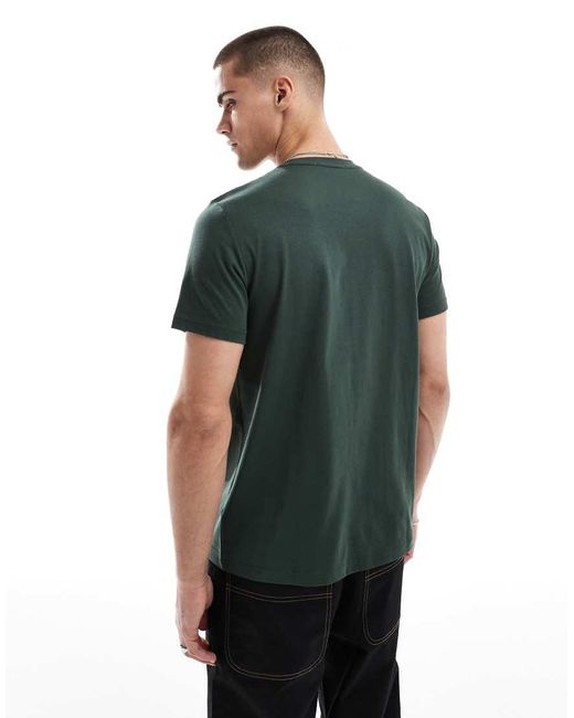 Camiseta Con Logo De Corona De Laurel Texturizado De Fred Perry de hombre de color Green