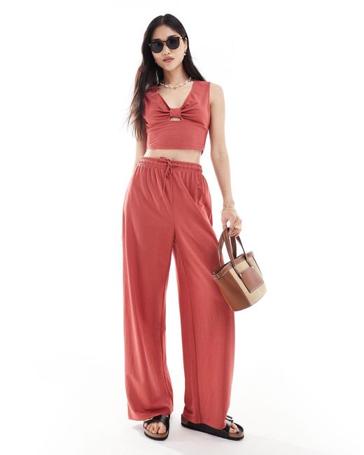 ONLY Shirred Cropped Top Co-ord