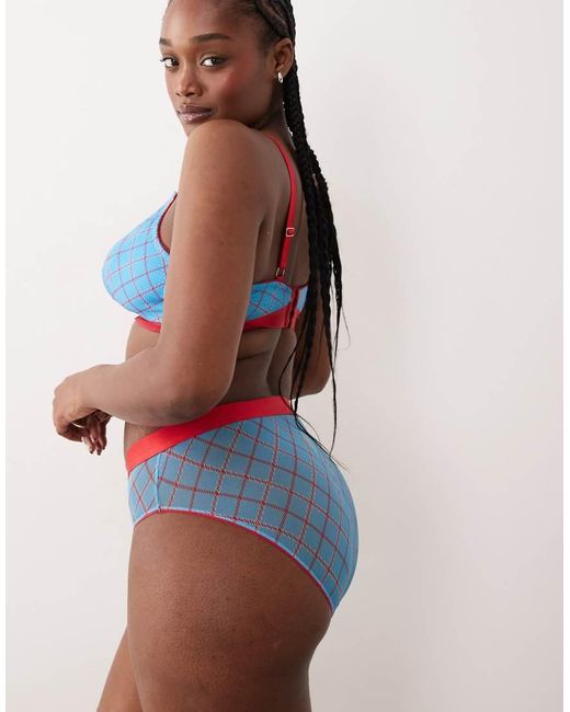Lemonade Dolls Brown Stretch Mesh High Waisted Briefs
