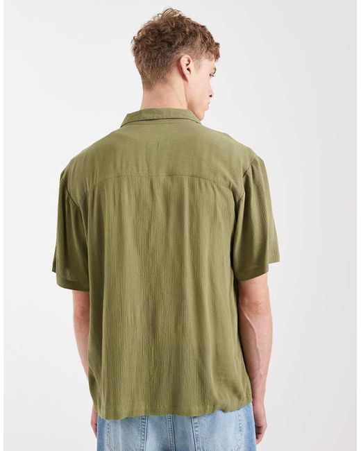 Aray Green Short Sleeve Revere Beach Shirt