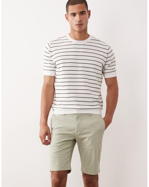 Mango Natural Chino Shorts for men