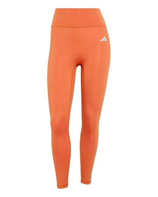 Adidas Originals Orange Optimé Essentials No Front Rise Seam 7/8 Leggings