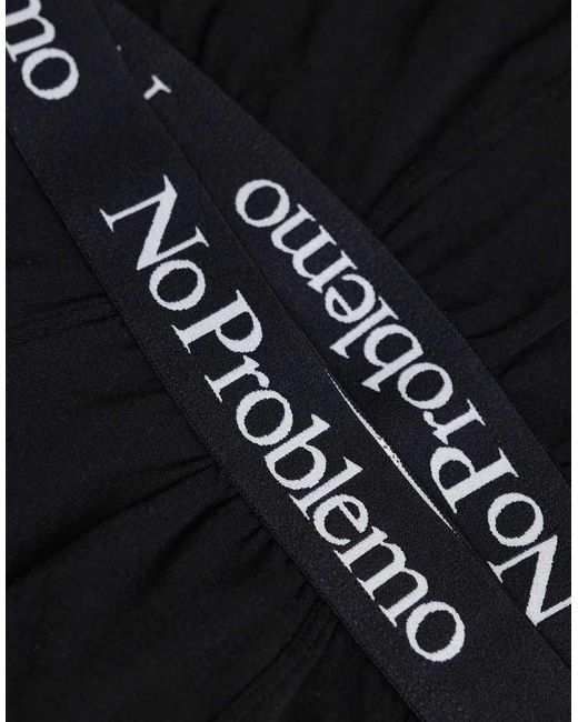 No Problemo Blue 3 Pack Cotton Rich Boxers for men