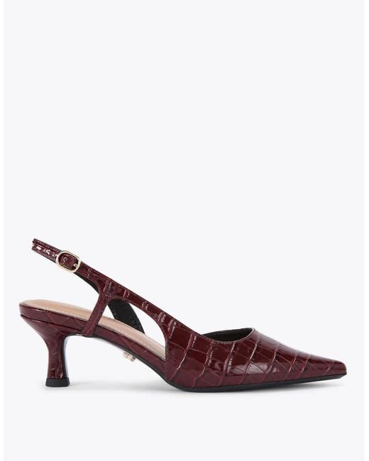 Carvela Kurt Geiger Brown Alina Sling Heeled Sandals