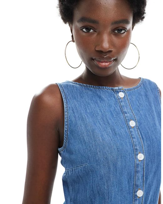 ASOS Blue – jumpsuit aus denim