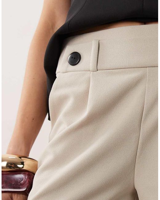 Jdy Natural Button Detail Tailored Shorts