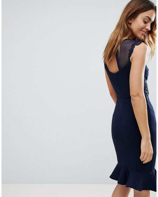lipsy navy lace dress