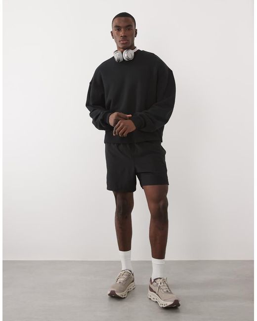 4505 Blue Rest Day Heavyweight 420Gsm Cotton Oversized Boxy Sweatshirt for men