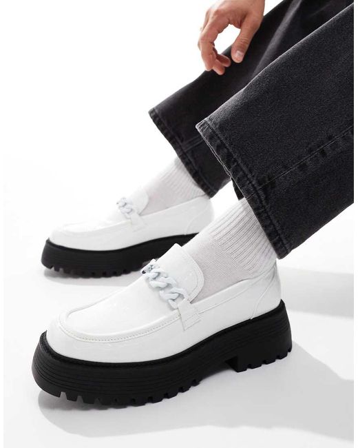 ASOS White Chunky Loafers for men