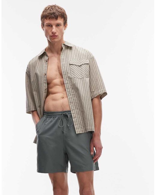 Carhartt Gray Chase Swim Trunks for men
