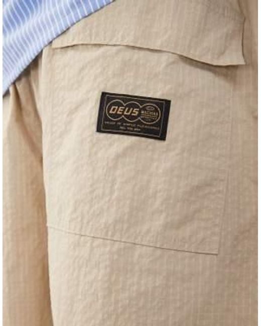 Deus Ex Machina White Remi Parachute Shorts for men