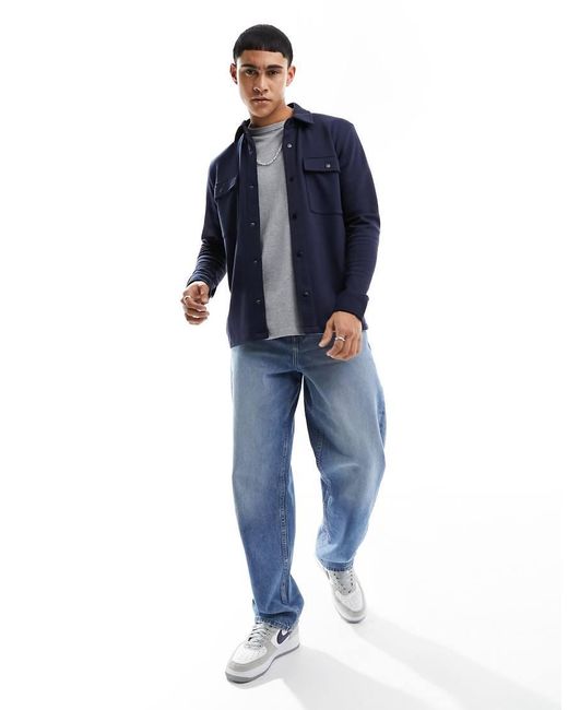 Camisa De Homme SELECTED de hombre de color Blue