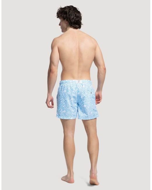 Apreslife Blue Under The Sea Swim Shorts for men