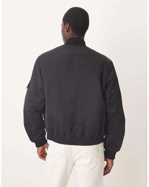 ARKET Blue Bomber Jacket With Workwear Pockets for men