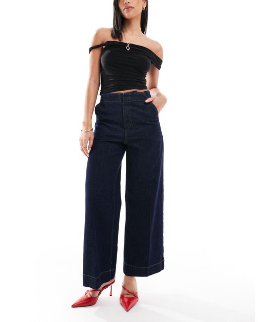 ASOS Blue – elegante cropped jeans