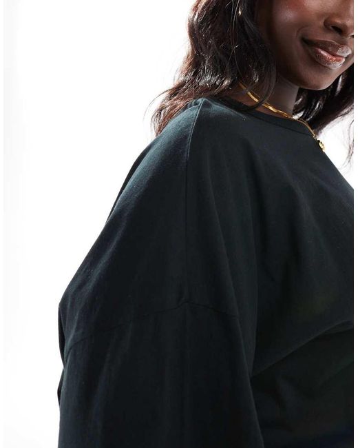 Yours Black Oversized Boxy T-Shirt